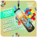 R &amp; M Monster 7000 Puffs Einweg elektronische Zigarette