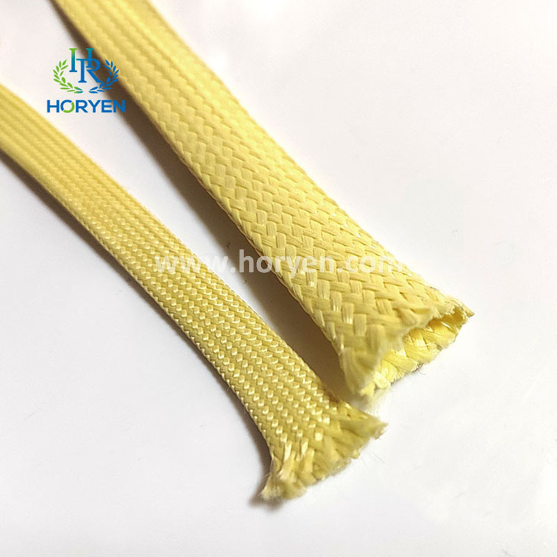 100% lengan braided serat aramid untuk kabel/tiub