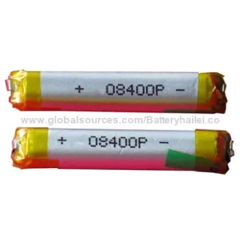 Electronic Cigarette Batteries 08400 with 190mAh, 3.7V, UN-approved, Used for Electronic Cigarette