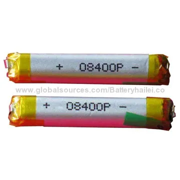 Electronic Cigarette Batteries 08400 with 190mAh, 3.7V, UN-approved, Used for Electronic Cigarette