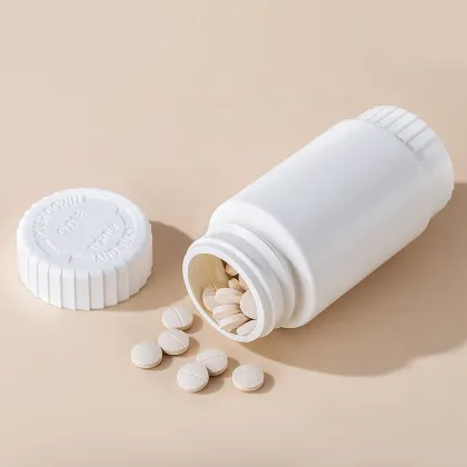 Plastic Health Product Bottles & Packaging for Vitamins and Calcium Tablets