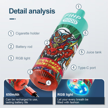 Disposable Vape RandM Tornado Fihp 9000 Puffs Wholesale