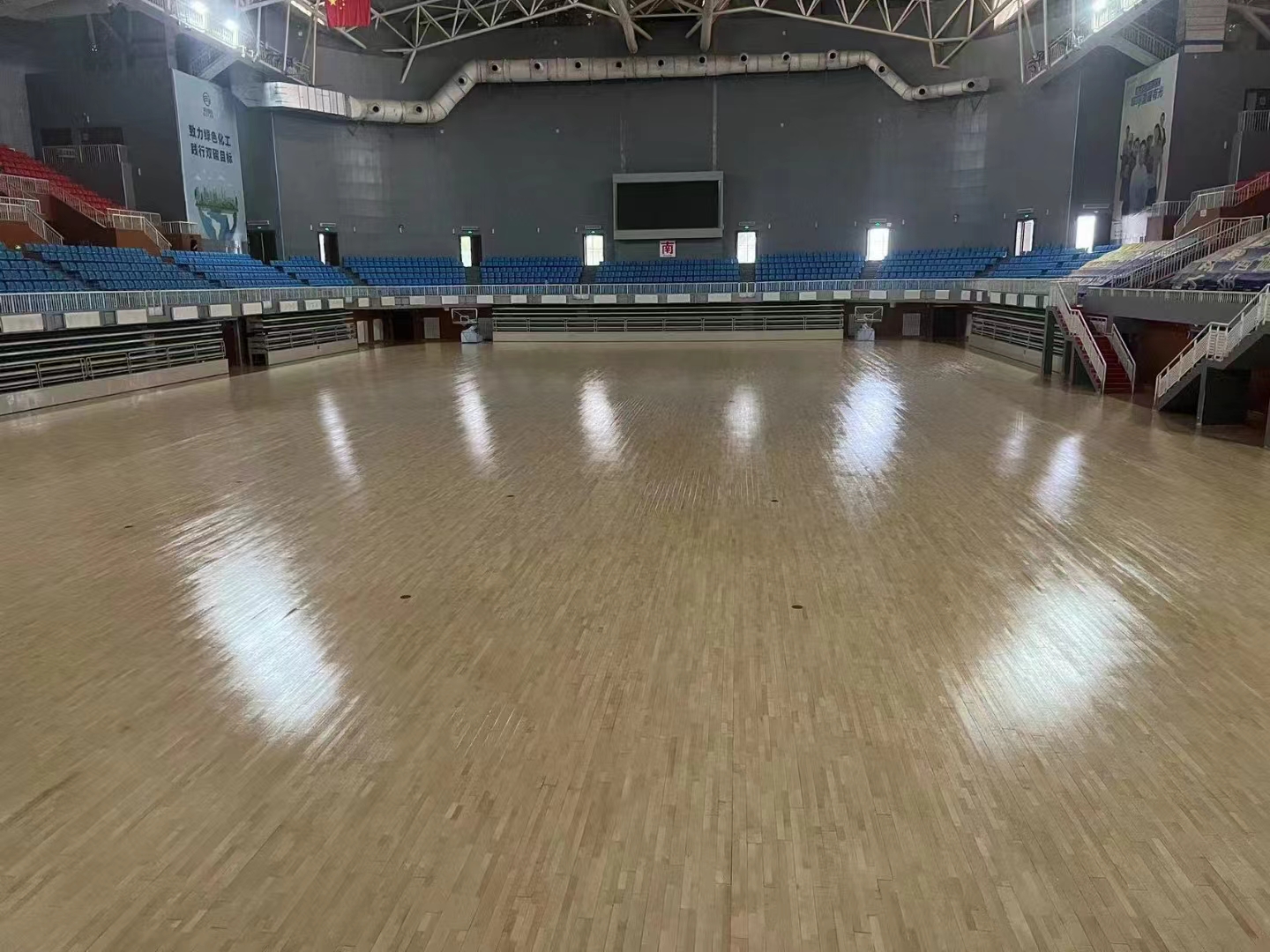 FIBA approved wooden floor for indoor sports