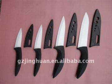 3-6inch Ceramic fruit Knife with curved handle