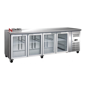 GN4100TNG bar salad sejuk keluli tahan karat - salad paparan jualan peti sejuk