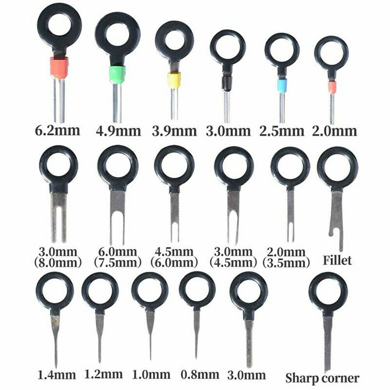 57/70pcs Needle Remover Plug Terminal Removal Electrical Wiring Crimp Connector Pin Needle Pick-up Wire Harness Wire Puller Hand