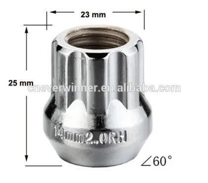 Acorn bulge wheel nuts