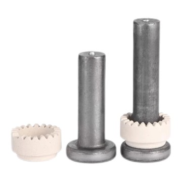 Espárragos de soldadura de acero de carbono de fábrica de alta calidad con férula de cerámica para la estructura de acero pernos hexagonales