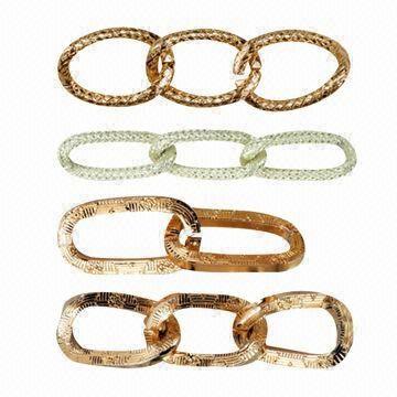 Hot Selling Jewelry Silver Aluminum Chain, Available in Gold and Twist Decorative Chains