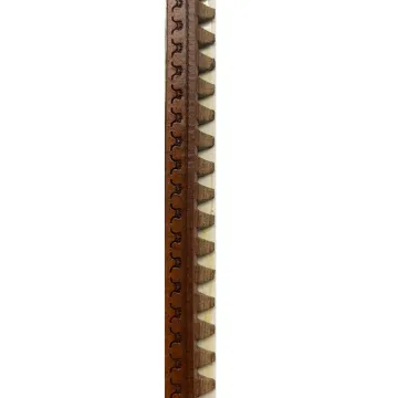 embossed vintage bond leather welt