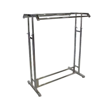 Wholesale Chrome Metal Clothing Display Racks for Store Displays