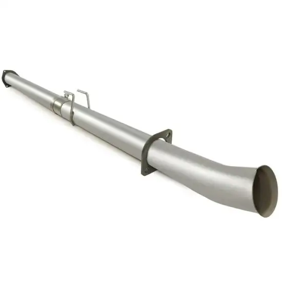 4 Inch Stainless Steel Silver Race Exhaust Pipes Compatible with 2011-2016 6.7L Ford F250 F350 F450