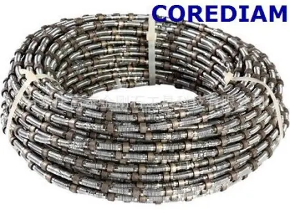 Diamond beaded rope saw