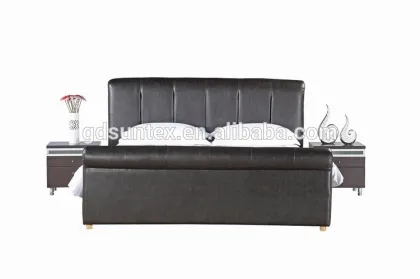 Luxury Bedroom Furniture Italian Style Royal Leather Bed