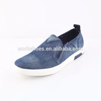 Custom Made Flat Blue Slip On Comfortable Men Casual Shoes sneaker