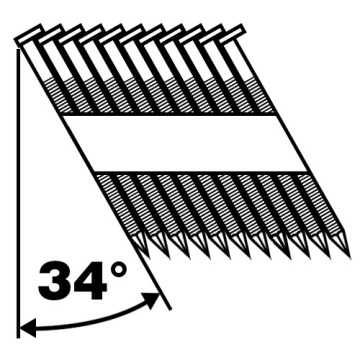 Galv. Ring Shank Flat Hand Paper Strip Framing Nails