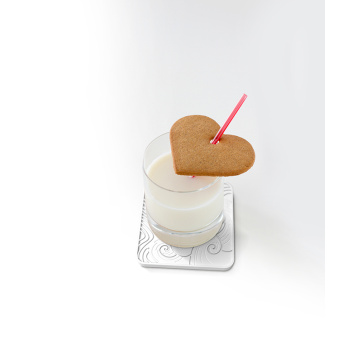 Healcier Brand Anti-bacterial Diatomite Cup Coaster Square