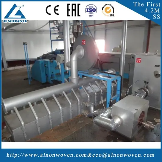 High efficiency AL-2400 S 2400mm pp non woven fabric making machine with low price