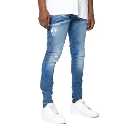 Straight Ripped Jeans Pants