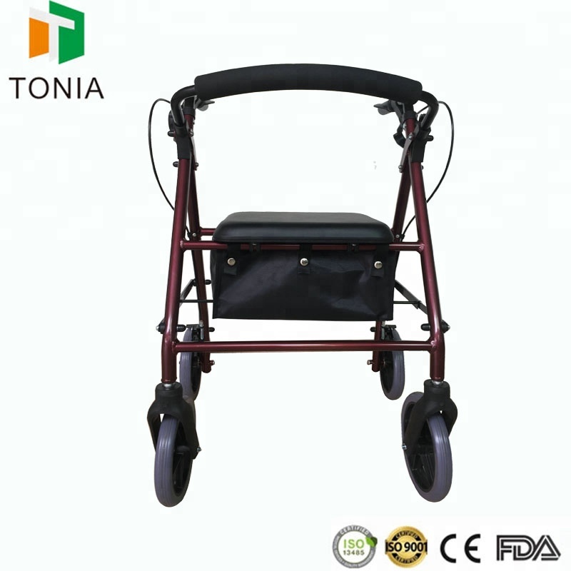 Tonia Lightweight Aluminum Senior Roller Mobility Aid Walker Tra04 Red4