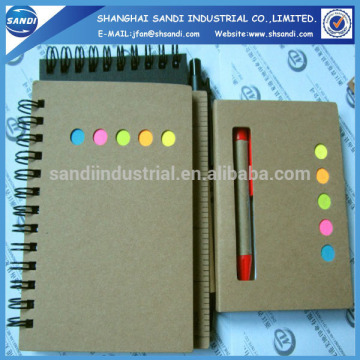 new design customized paper spiral notebook