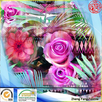 2014 new fashion style fabric 30D silk chiffon digital print style