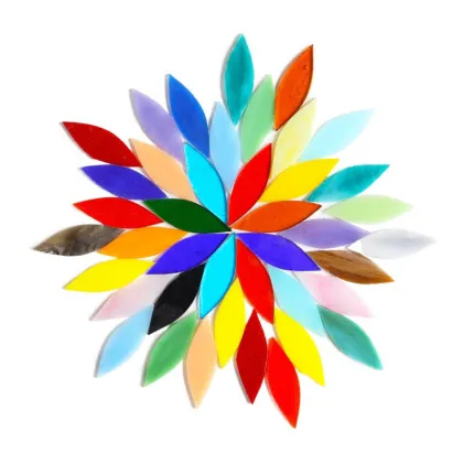 Ceramics Colorful Glazed DIY Mosaic Art Tiles