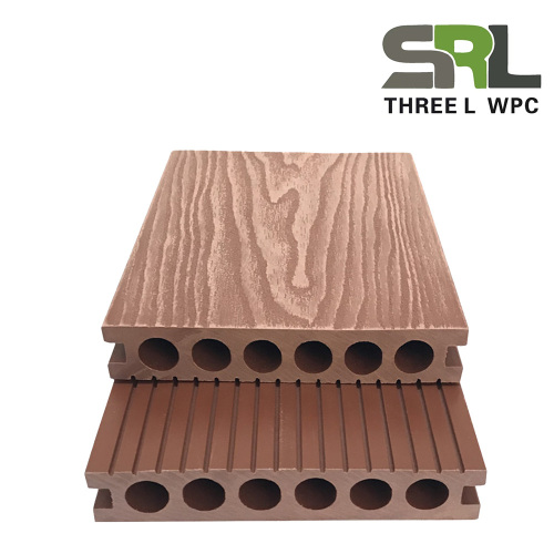 SRL-3D 138x23 мм Доска из ДПК с тиснением и глубокими линиями