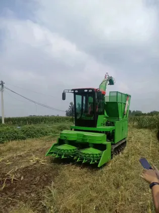 Silage Combine: Rice Grain Corn Wheat Harvesting Machine for Farms and Ranches