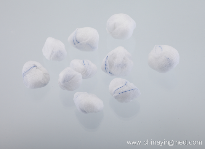 Disposable medical peanut gauze ball