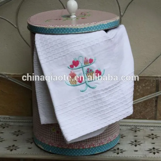 standard tea towel size