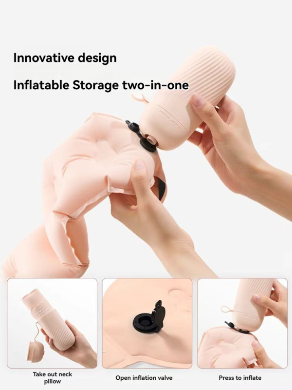 Inflatable U-Shaped Pillow for Lightweight Travel