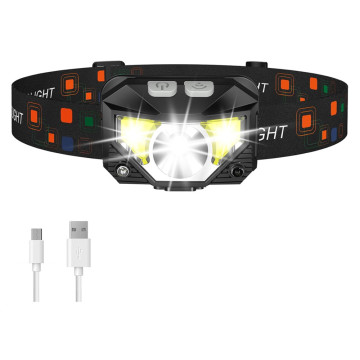 Ultra-Light 1200LM LED LED reflektor z czujnikiem ruchu na kemping na świeżym powietrzu