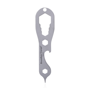 Boundless Voyage Titanium EDC Tool - Portable Multifunction Keychain for Outdoor Camping