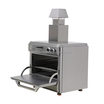 Wood Fired Pizza Oven Kitchen Cooker Oven Restaurant Equipment Baking Grill Stainless Steel Pizza Charcoal Oven