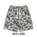 Frauen Shorts Slim Printed Elastic Taille Deckhose