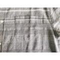 Men Casual Linen Cotton Y/d Short Sleeve Shirt