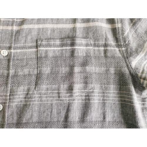 Linen Cotton Fabeic Men Casual Linen Cotton Y/d Short Sleeve Shirt Factory