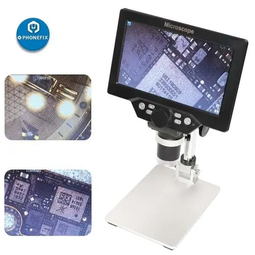G1200 Digital Microscope With 7 Inch HD LCD And Metal Stand