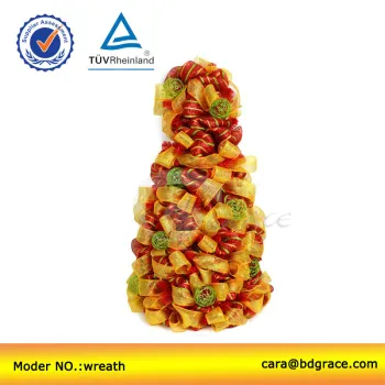 53cm baoding cheap super decorative poly christmas tree and flower netting