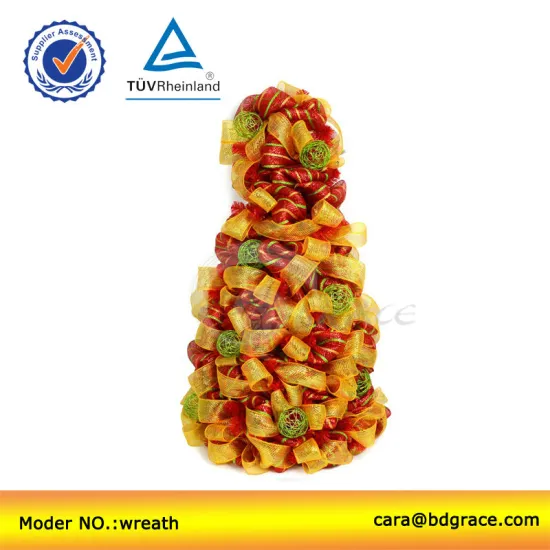 53cm baoding cheap super decorative poly christmas tree and flower netting