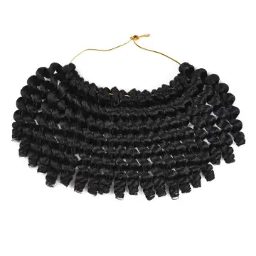 High Quality 100% Synthetic Hair Jamaican Bounce Jumpy Wand Curl Crochet Braid