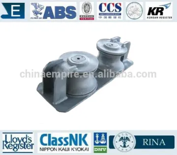 Marine open type double roller chock for ship use