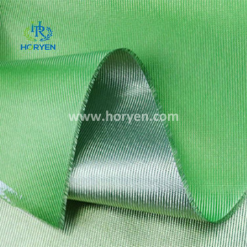 High density electroplated fiberglass flame retardant fabric