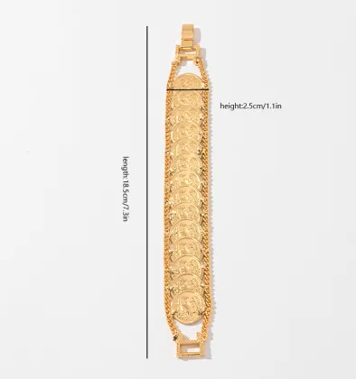 Elegance Copper Golden Plated Bracelet for Parties, Festivals, and Weddings in Dubai