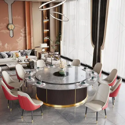 Commercial marble electric dining table