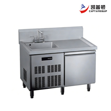 Станция приготовления морепродуктов со встроенным холодильником