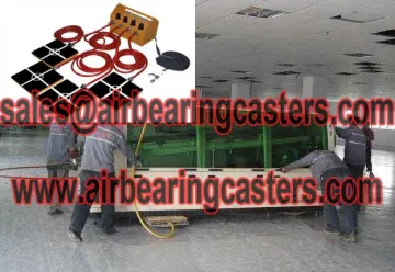 Air casters also named air bearing movers