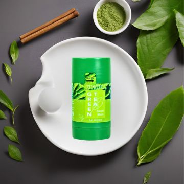 OEM Natural Green Tea Hyaluronic Acid Aloe Vera Mud Stick Face Mask