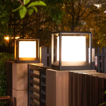 220V AC Waterproof LED Pillar Light - Outdoor Post Lantern for Garden, Fence, and Floor